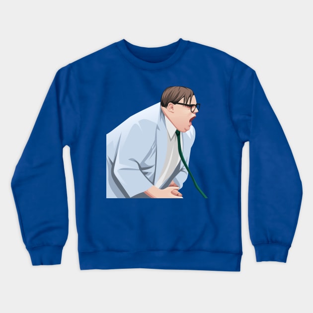 Chris Farley - Funny Vector Design Crewneck Sweatshirt by WaltTheAdobeGuy